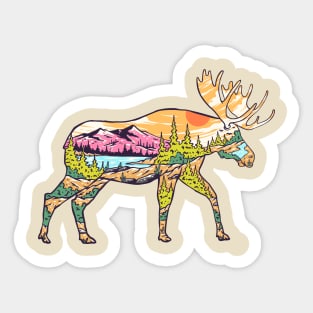 Moose Sticker